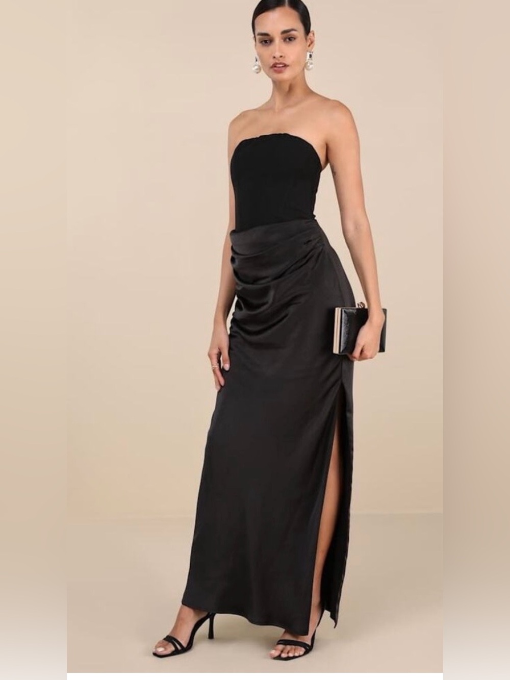 NWT Lulus Mella Mixed Media Dress